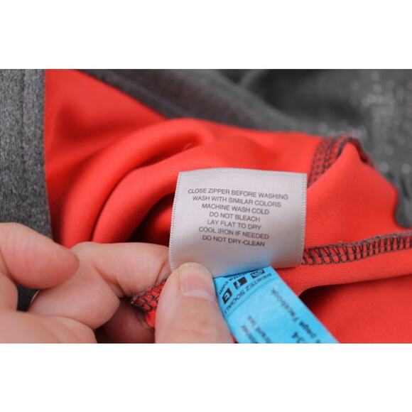 Mondetta Activewear Jacket with Hood Size Large Hobo Sleeve Full Zip Gray Yoga - Picture 10 of 10